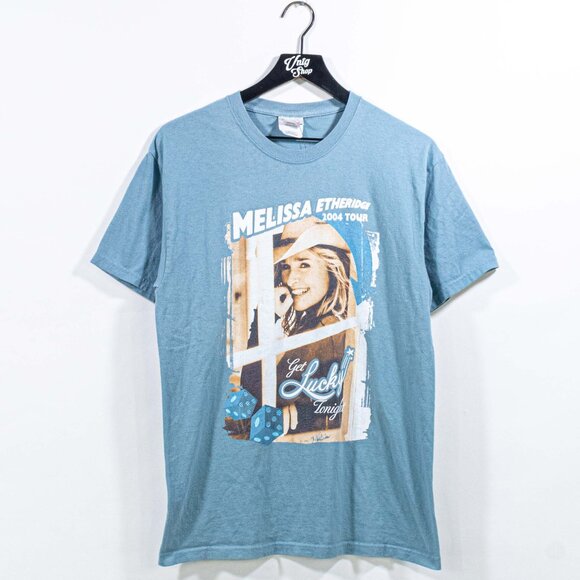 Vintage Other - 2004 Melissa Etheridge Get Lucky Tonight Tour T-Shirt Medium Y2K Band Music